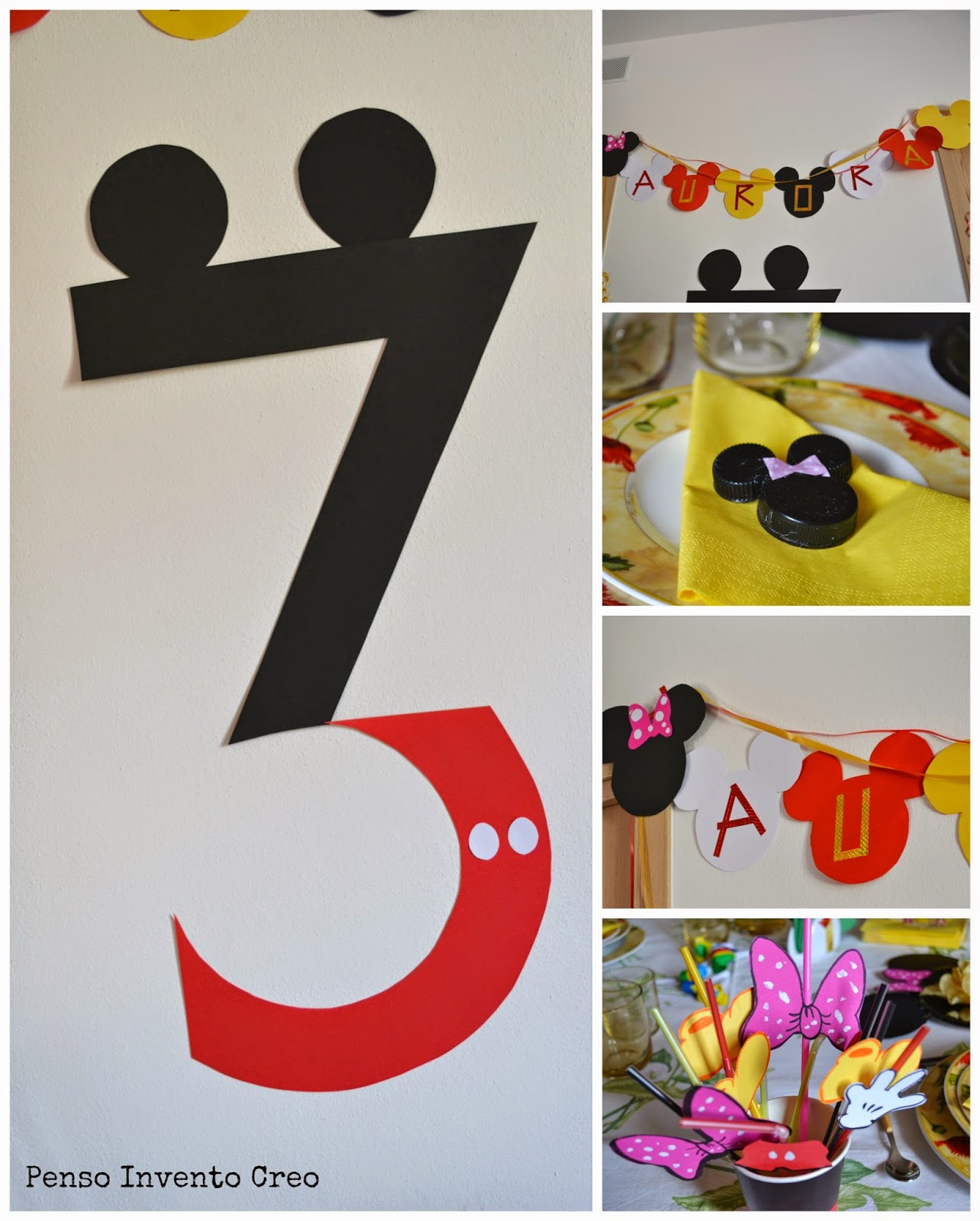 Organizzare Una Festa Di Compleanno Per Bambini A Tema Topolino Mickey Mouse Penso Invento Creo