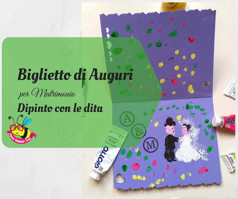 Biglietto Di Auguri Dipinto Con Le Dita