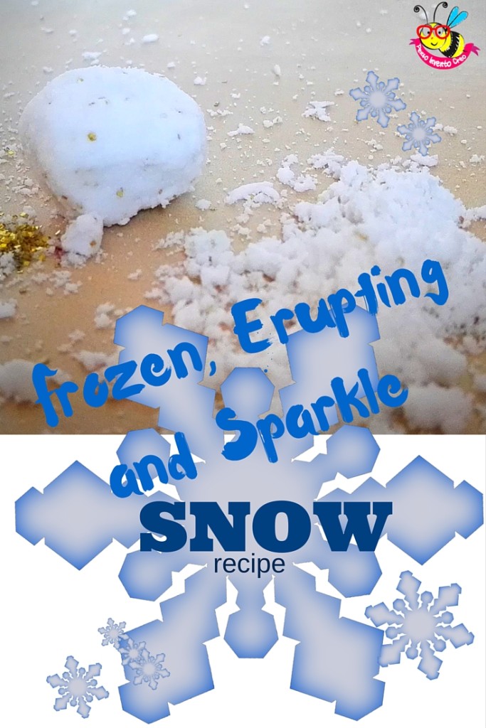 Frozen, Erupting and Sparkle snow recipe