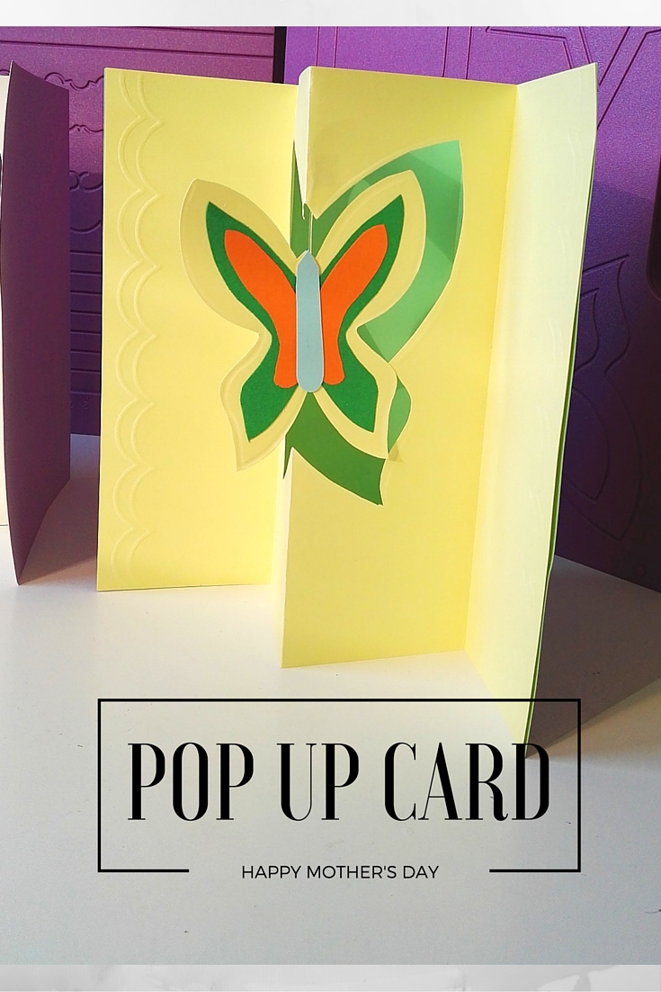 POp UP CARD con farfalla