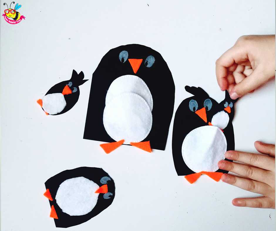 pinguino di cartoncino