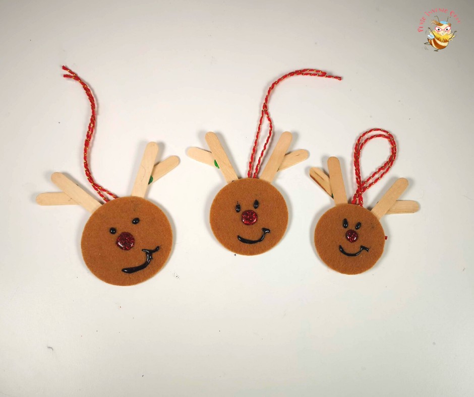 Rudolph the Red-Nosed Reindeer - renna dal naso rosso in feltro facile